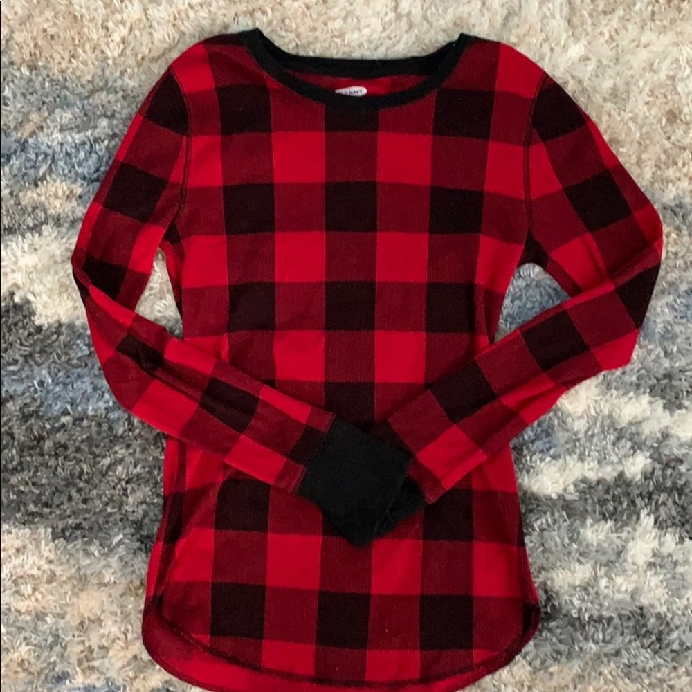 Old navy plaid thermal (medium)